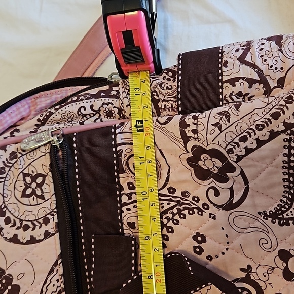 Pink and Brown Paisley Backpack - Picture 9 of 14